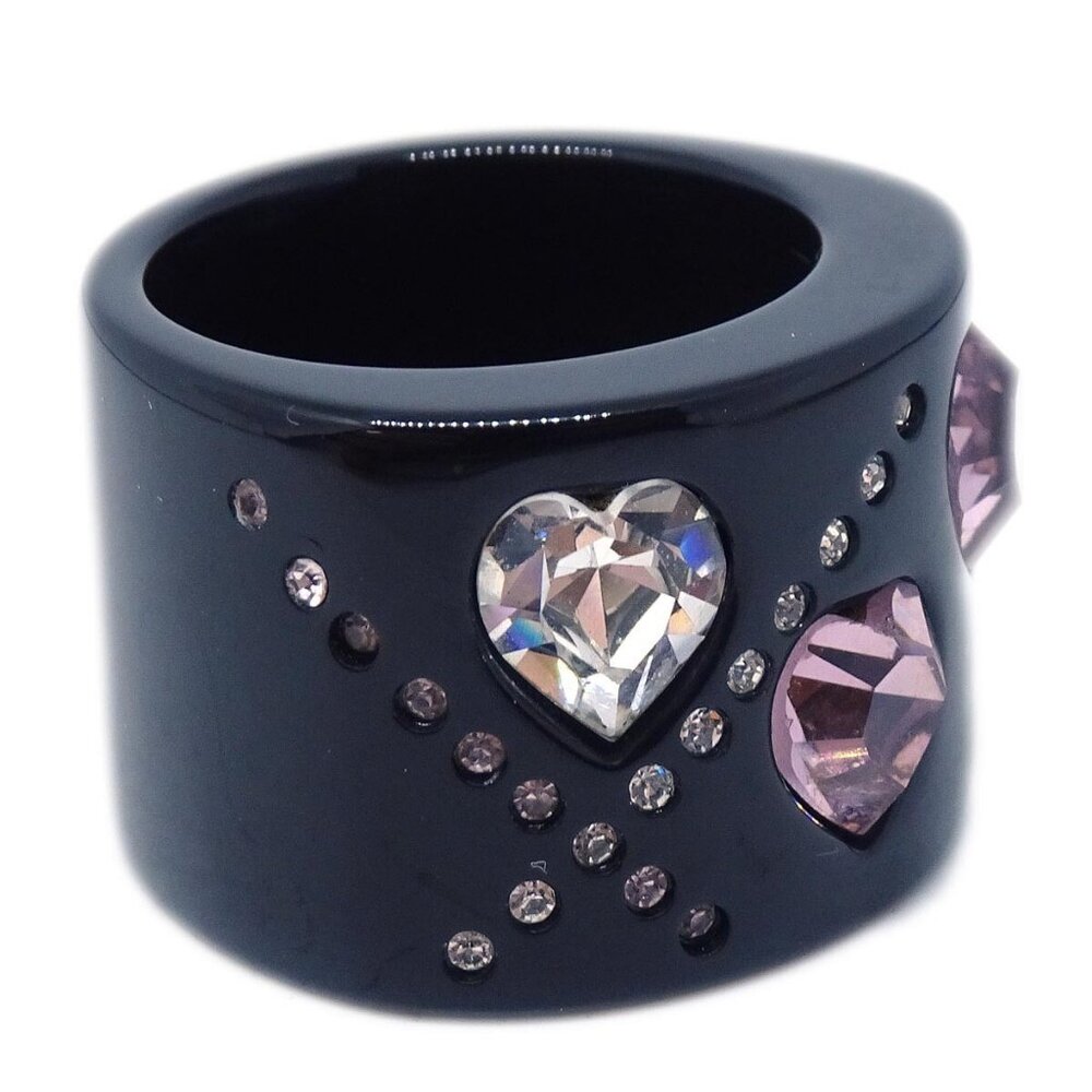 Chanel Ring Black Acrylic Rhinestone - Picture 5 of 8